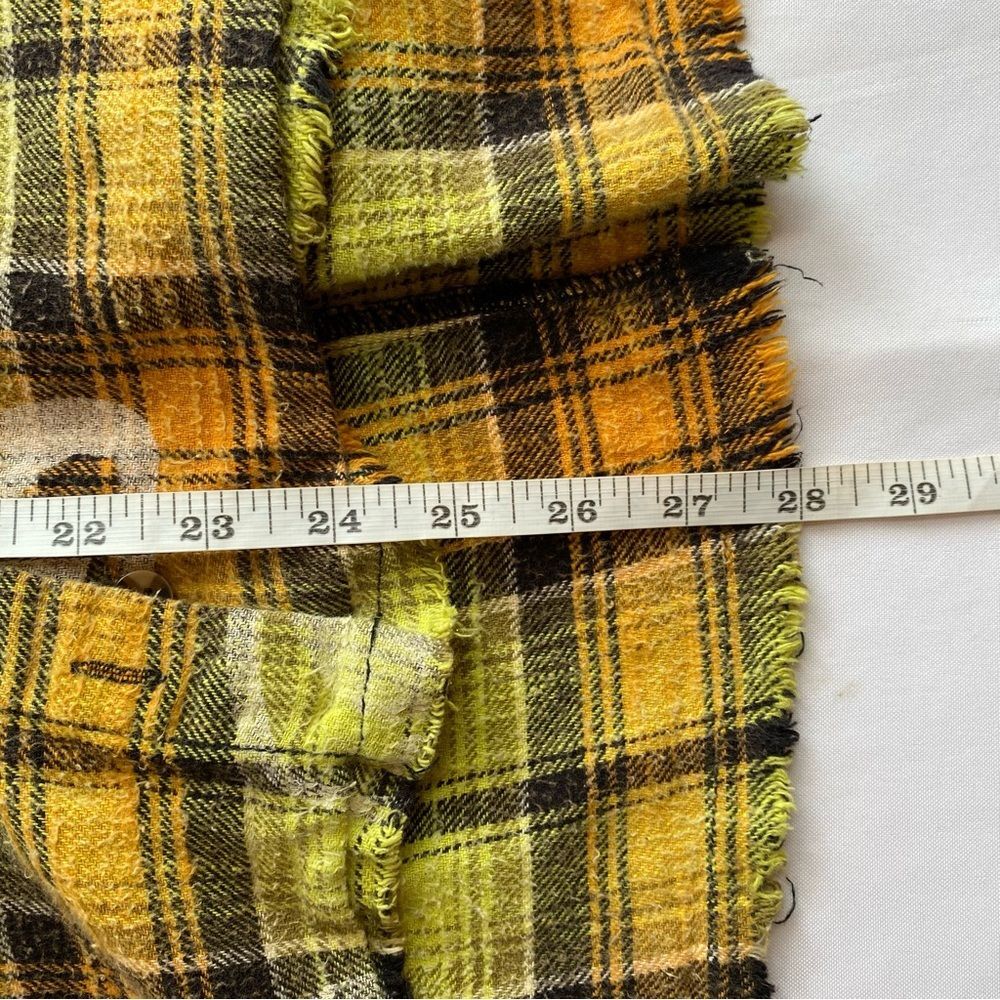 Urban Outfitters BDG Yellow/ Green Brody Check Print Flannel Top Size Medium - Picture 14 of 14